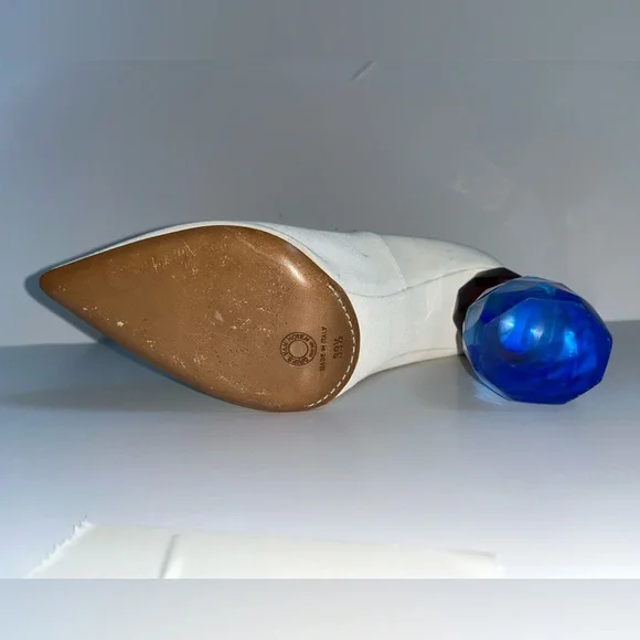 !!!SUPER RARE!!! Amazing Dries Van Noten pumps with blue acrylic heel sz9 - Picture 10 of 13